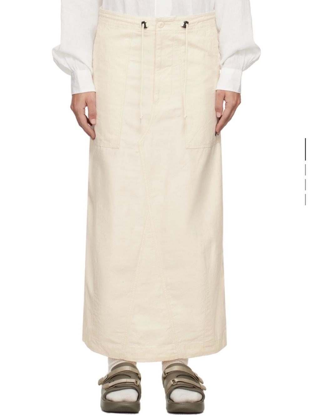 NWT NEEDLES Off White Fatigue Midi Skirt 2